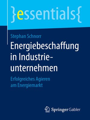 cover image of Energiebeschaffung in Industrieunternehmen